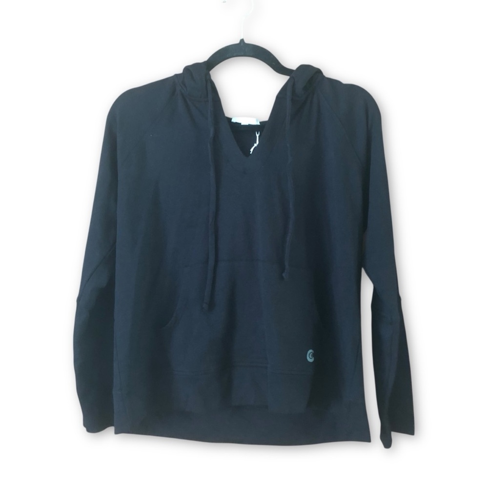 Calme by Johnny Was Black Easy Pullover Hoodie NWT Size XS